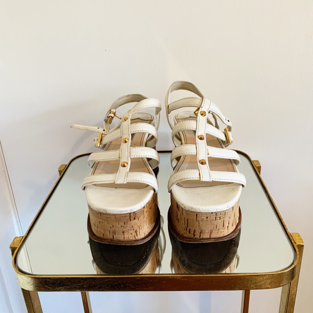 Prada Strappy Platform Sandals